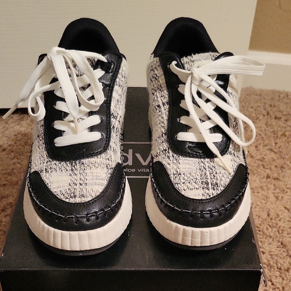 DV by Dolce Vita Black and White Sneakers